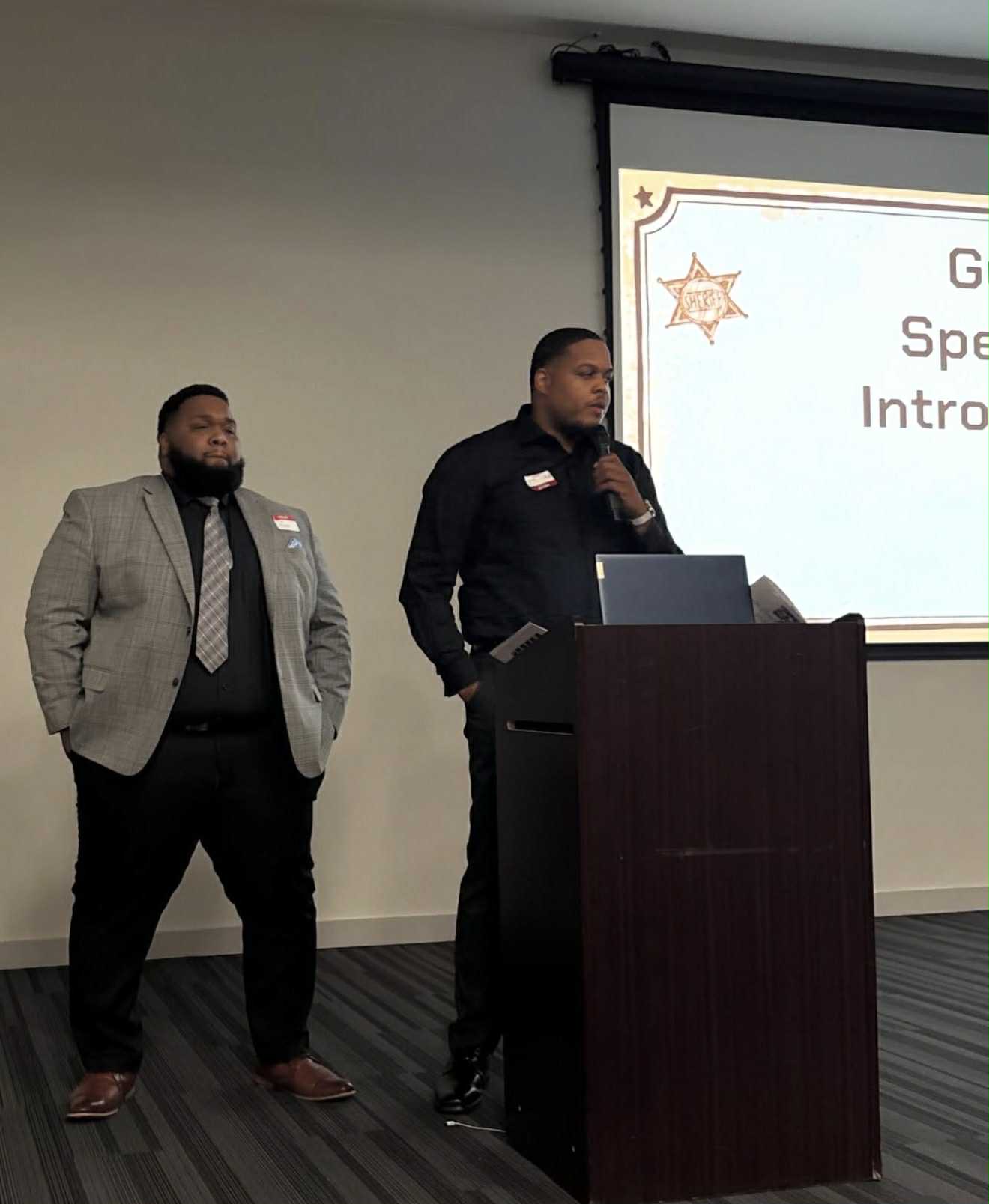 Andre and Ken at Speaking Event